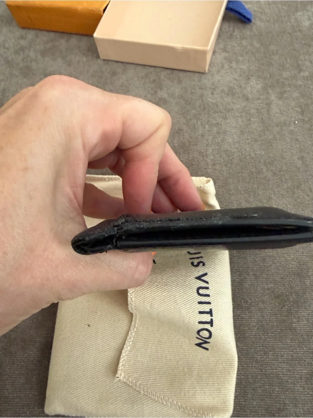 Louis Vuitton Box, Dust cover, and card holder